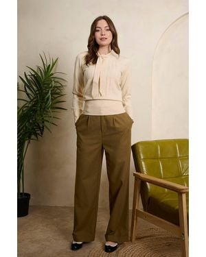 Banned Retro Matilda Trouser-Army - Green