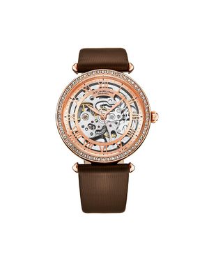 Stuhrling Luxe Automatic 4022 38Mm Skeleton - Brown