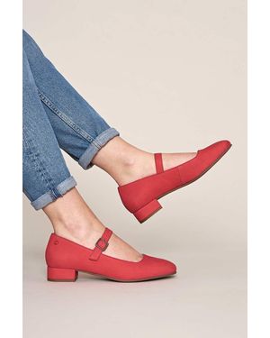 Moshulu 'Hebei' Front Buckle Block Heels - Pink