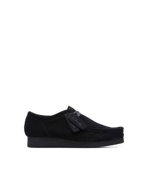 Clarks Wallabee Evo Suede Lace-Up Shoe - Black