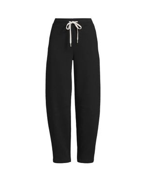 Lands' End Barrel Leg Serious Sweats Joggers - Black