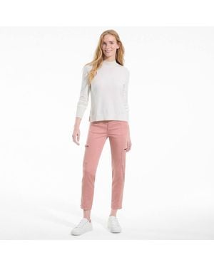 Lands' End 7/ Slim Leg Cargo Chinos - Pink