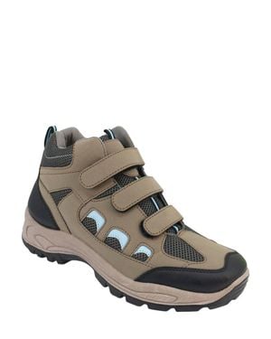 Chums Wide Ee Fit Walking Demi Boot With Touch Fastening & Cushioned Ankle - Brown