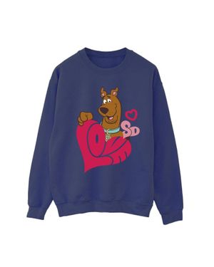 Scooby Doo Love Heart Sweatshirt - Blue