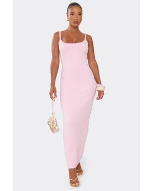 EGO Strappy Knit Maxi Dress - Pink