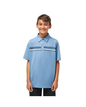 Travis Mathew Junior Under A Palm Golf Polo Shirt - Blue