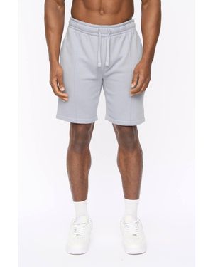 Crosshatch Bardon Elasticated Waist Casual Jog Shorts - White