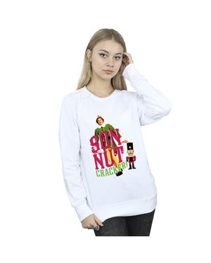 Elf Son Of A Nutcracker Sweatshirt - White