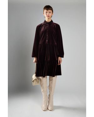 Shnoo Mini Shirt Smock Dress - Black