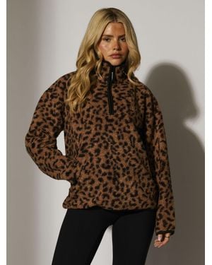 South Beach Borg 1/4 Length Jacket - Brown