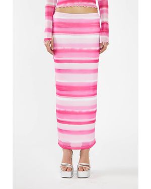 Shnoo Bodycon Maxi-Skirt - Pink