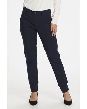 Kaffe Vera Suit Trousers - Blue