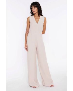 Love Lace Classic Rayon Sleeveless Jumpsuit - White