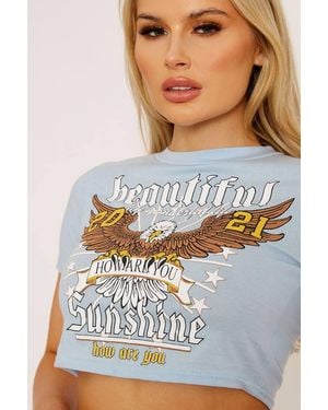 Stylewise Sunshine Graphic Print - Grey
