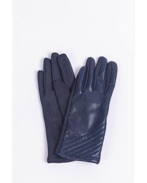 SARTA Diagonal Stitch Touch Screen Gloves - Blue