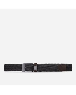 Jekyll & Hide Braided Leather Belt Adjustable Florida - Black