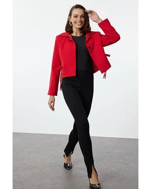 WOVCOR Plain Collared Tailored Jacket