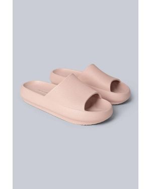 Animal 'Poolside' Lightweight Cushioned Slip On Comfortable Casual Sliders - Grey