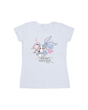 Looney Tunes Always Forever Lola & Bugs Cotton T-Shirt - Blue