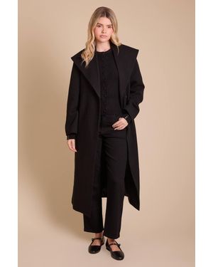 Dorothy Perkins Shawl Belted Coat - Black