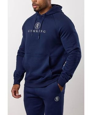 Gym King Pro Logo Hood - Blue
