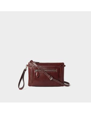 Osprey The Ruby Saddle Leather Crossbody Bag - Brown
