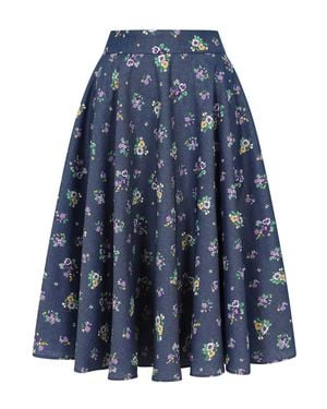 Banned Retro Cary Bloom Skirt - Blue