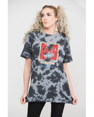 Pink Floyd Division Bell Vintage Logo Dip Dye T-Shirt - White