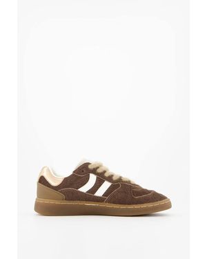 Coolway Goal Low Top Trainers - Brown
