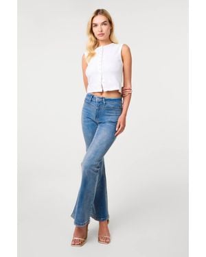 Pink Vanilla Flared Jeans - Blue