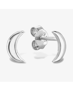 Rosa Lea Crescent Moon Stud Earrings Am-2Thb010704 - Metallic