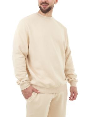 Smart Living Polycotton Crewneck Sweatshirt - Natural