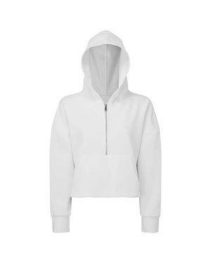 Tridri Half Zip Hoodie - White