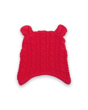 Kite Baby Cable Knit Hat - Red