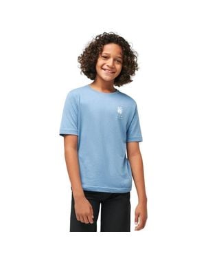 Travis Mathew Junior Palm Grass Golf T-Shirt - Blue
