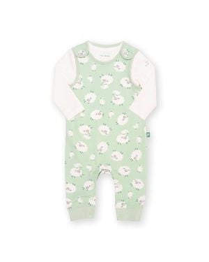 Kite Baby Baa Baa Quack Dungaree Set - Green