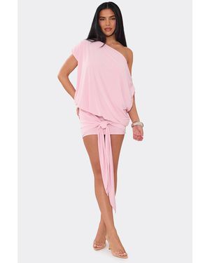 EGO Strappy Tie Mini Dress - Pink