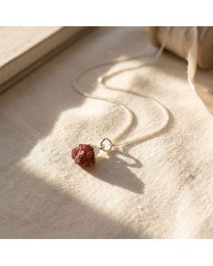 Harfi Raw Tourmaline October Birthstone Necklace - Natural