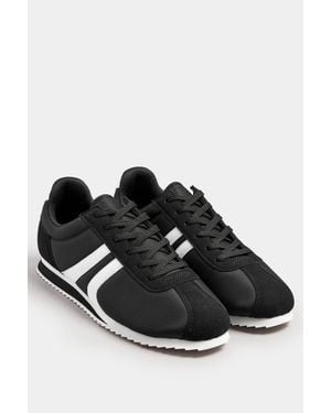 Yours Side Stripe Trainers - Black
