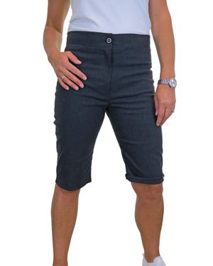 Paulo Due Everyday Stretch Knee Length Shorts - Blue