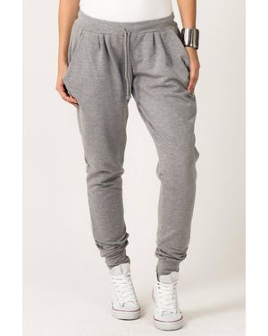 Love Lace Rib Hem Joggers Tracksuit Trousers - Grey