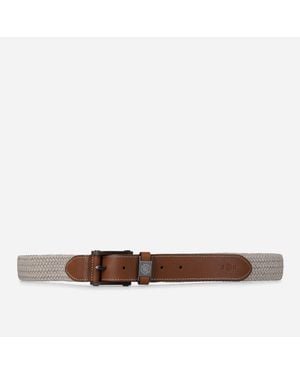 Jekyll & Hide Braided Leather Belt Adjustable Colorado - Brown