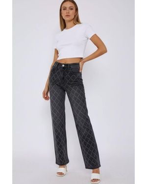 Stylewise Diamante Studded Front - White