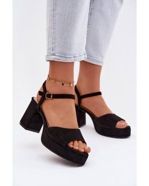KDMD Heel Sandals With Strappy High Heel Design For Everyday - White
