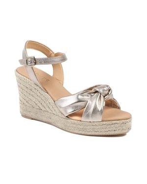 Jones Bootmaker Roxie Buckled Leather Espadrilles - Natural