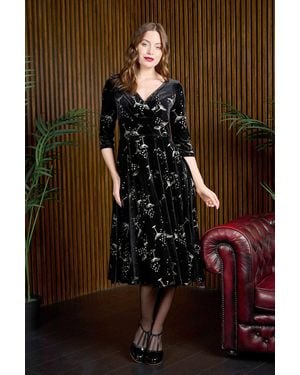 Banned Retro Luna Cheers Dress - Brown