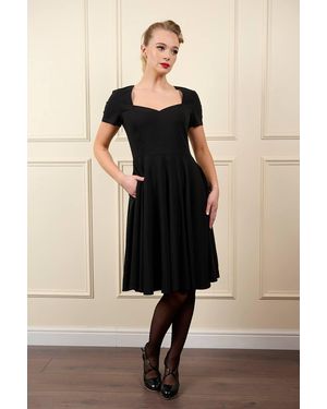 Banned Retro Della Flared Dress - Black