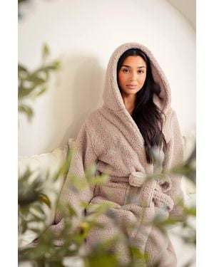 Lulabay Personalised Premium Dressing Gown - Natural