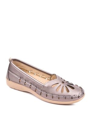 Chums Slip On Shoe With Cut Out Design & Cushioned Insole - Pink