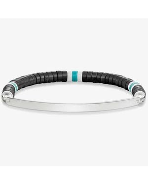 Thomas Sabo Love Bridge Obsidian Bead Bracelet Lba0092-885-11 - Black